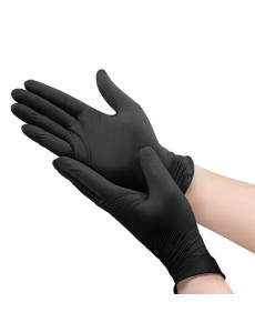LUVA DE NITRILO S/ PÓ PRETO (CX100) TAM.S (IVA INCLUÍDO)